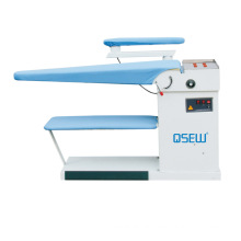 QS-Q-1600 steam vacuum ironing table for jeans fabric vacuum blowing ironing table U shape Bridge Table